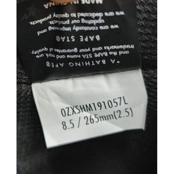 A Bathing Ape Bape SK8 StaBlack Suede - Picture 10 of 11